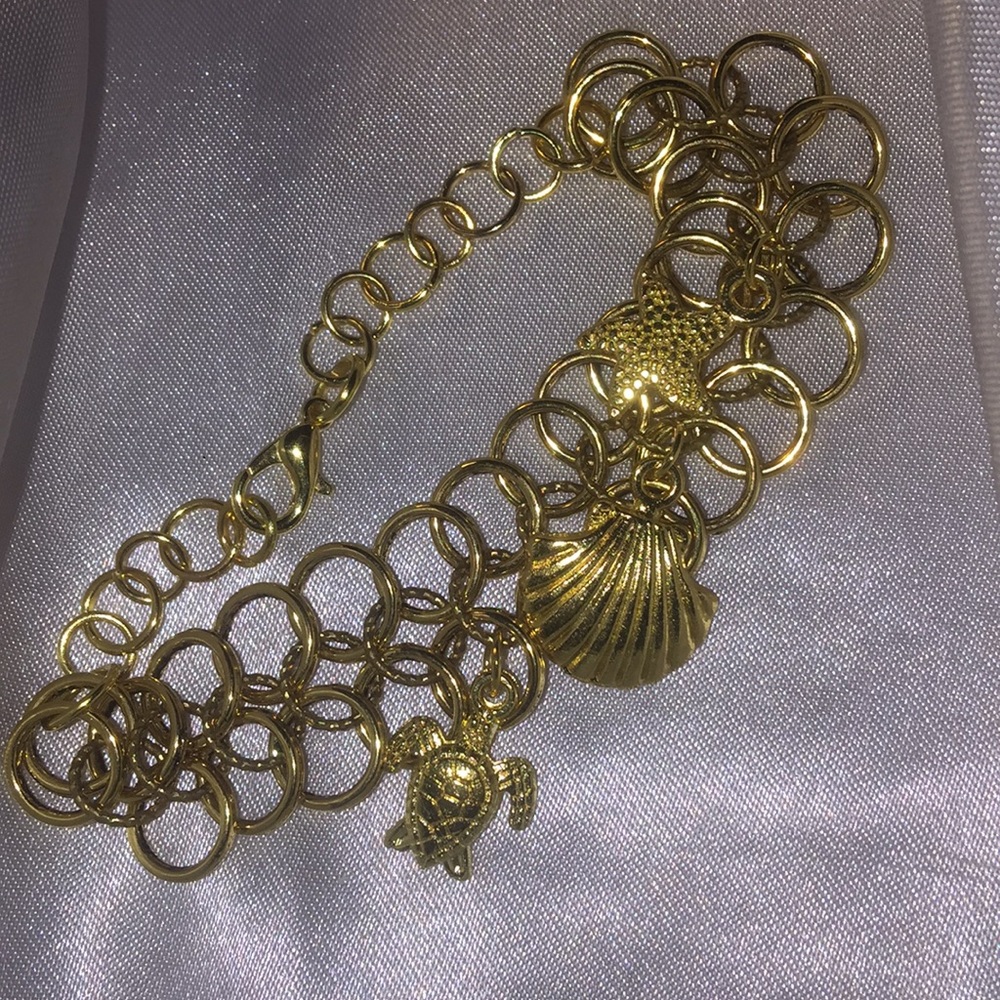 Gold Sea Chainmail Bracelet